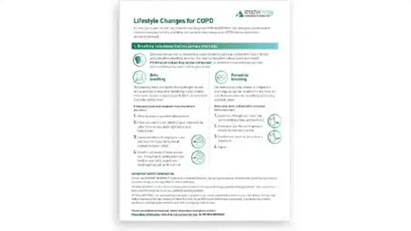 Lifestyle changes for COPD