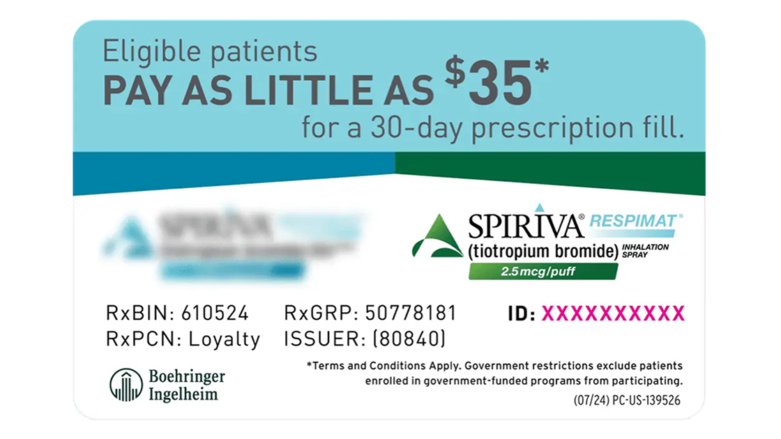 Spiriva Respimat Digital Savings Card