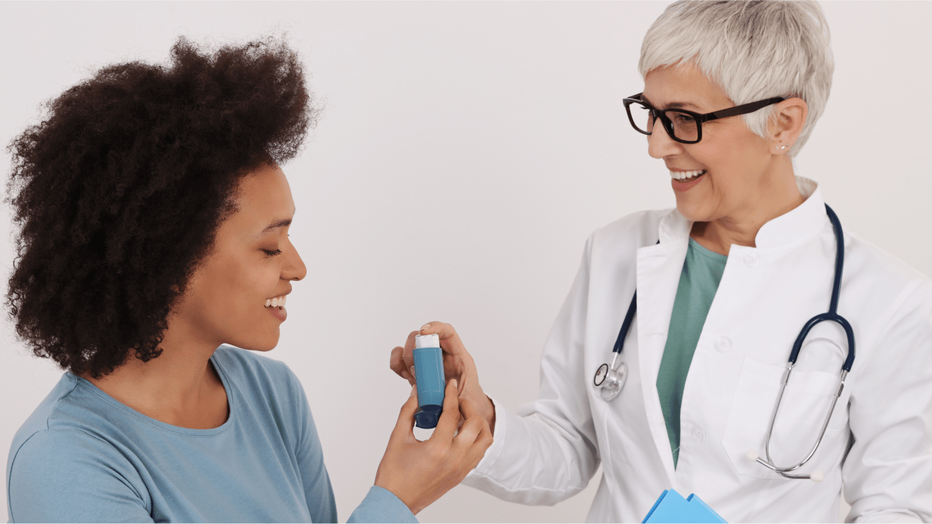 Female doctor and a female patient