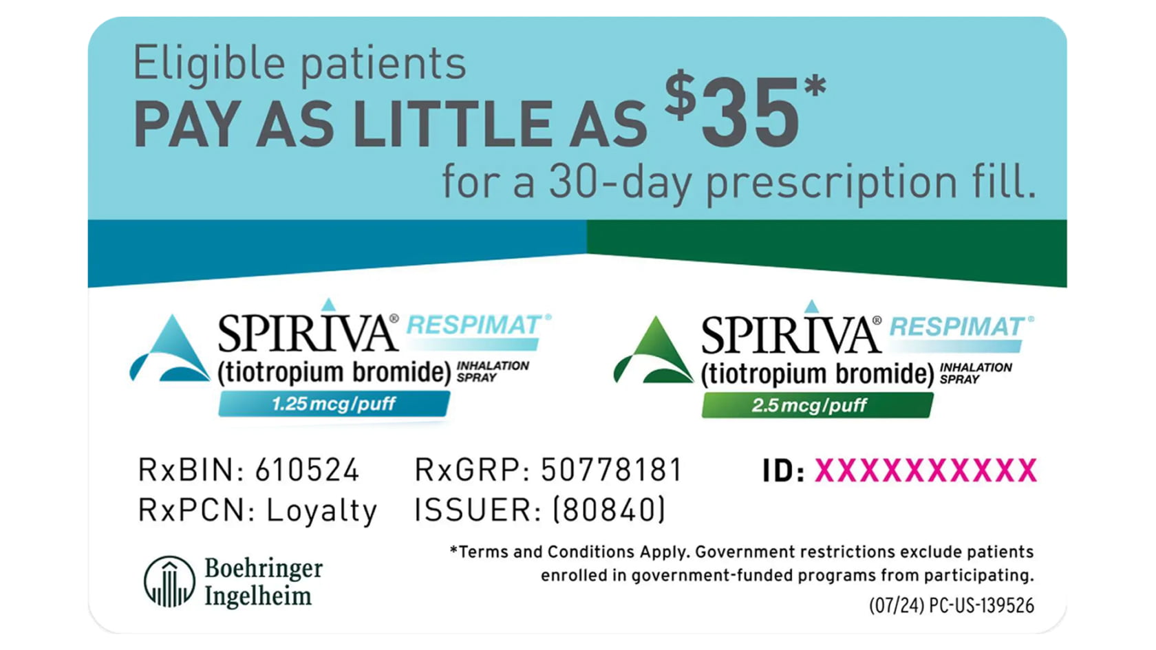 Spiriva Respimat Digital Savings Card