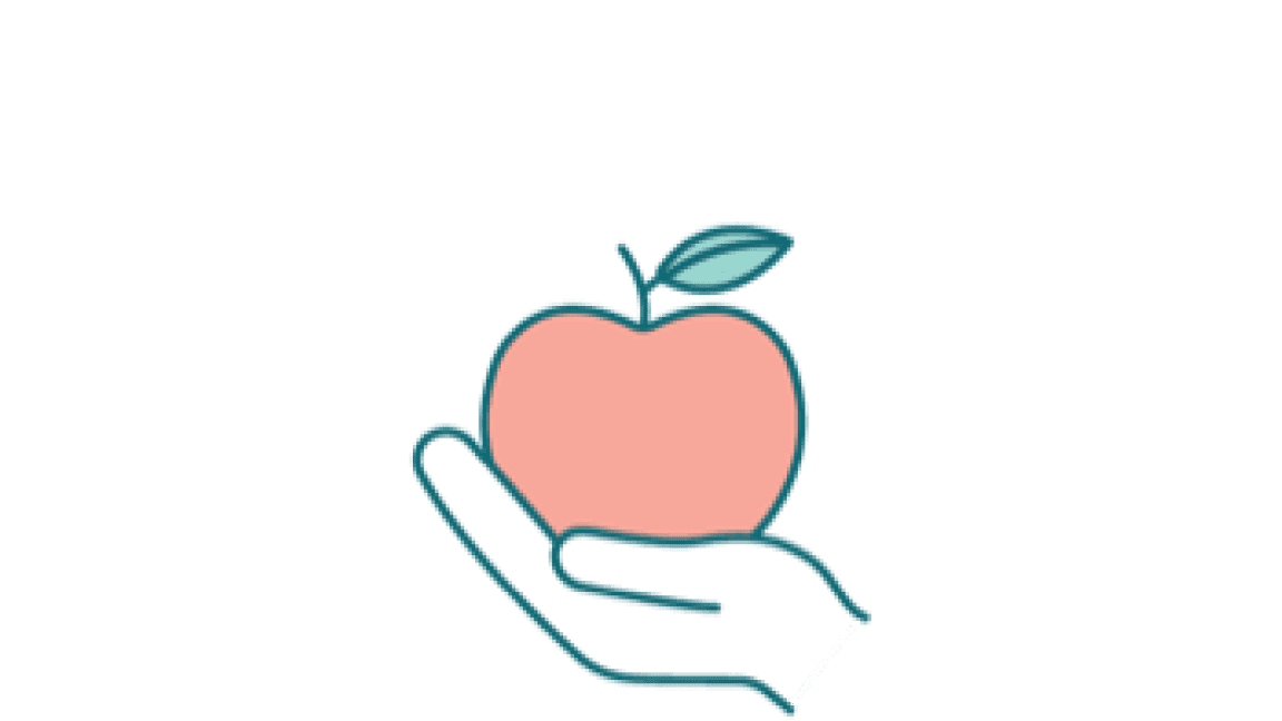 apple in hand
