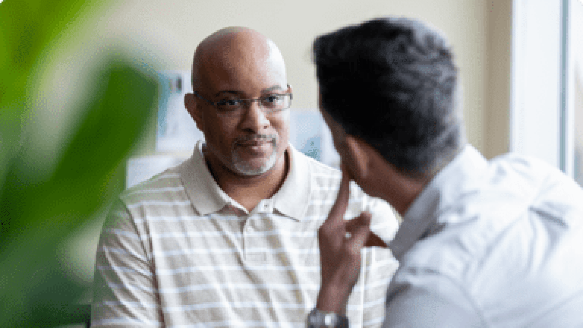 doctor and patient talking