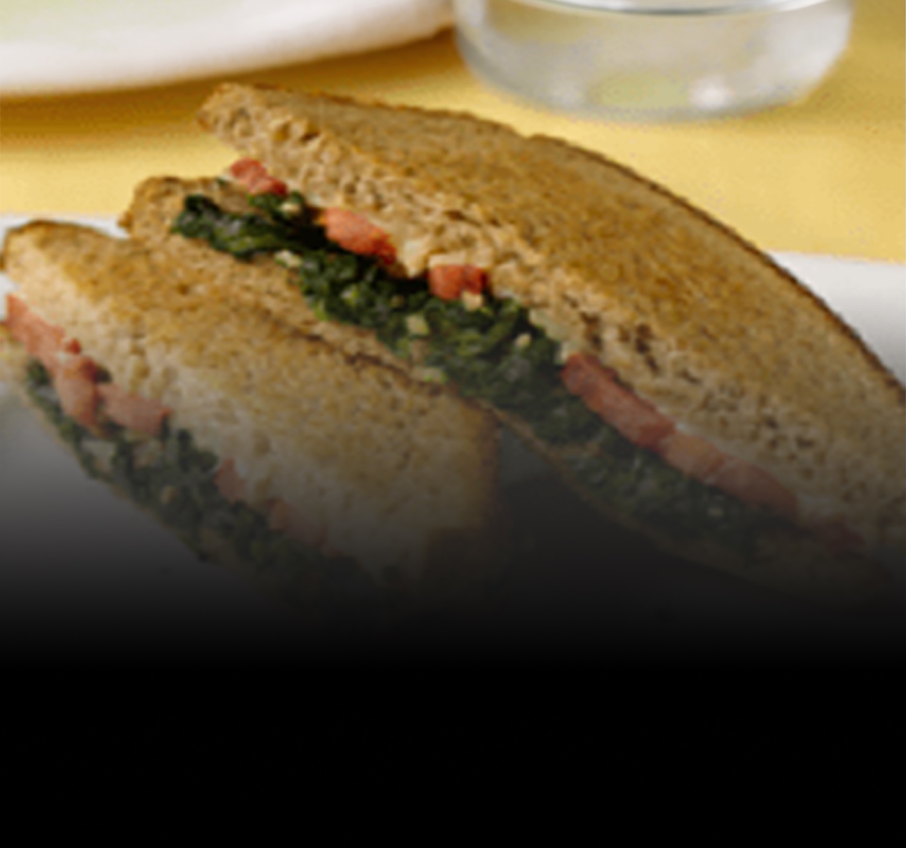 Red, White, and Green Grilled Cheese