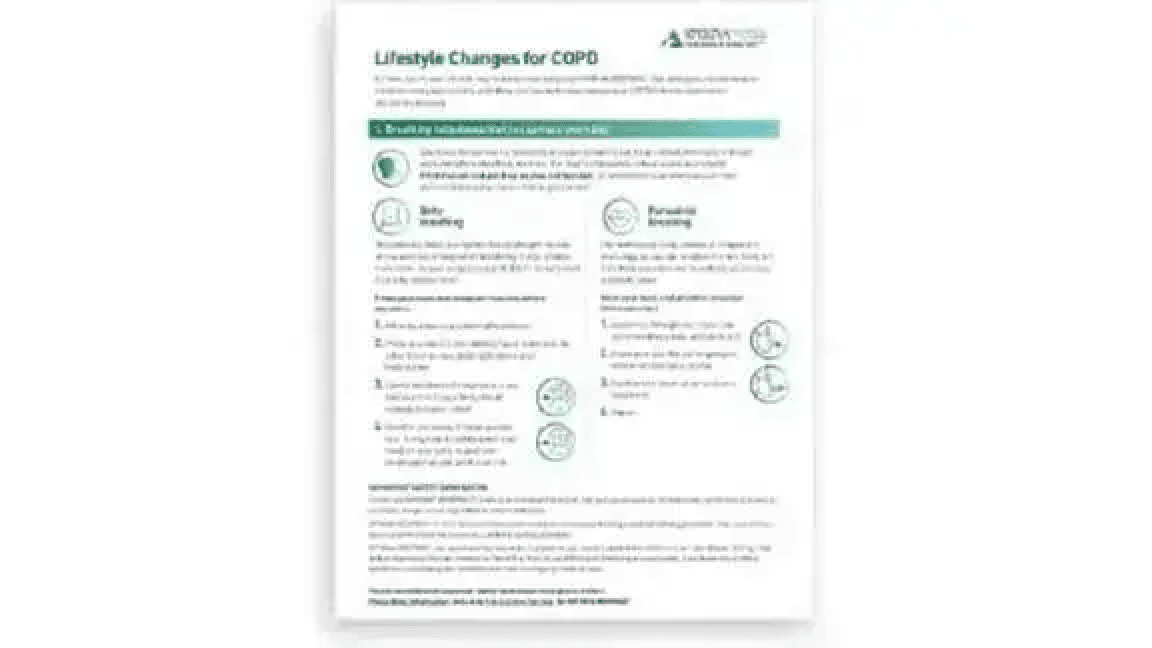 Lifestyle changes for COPD
